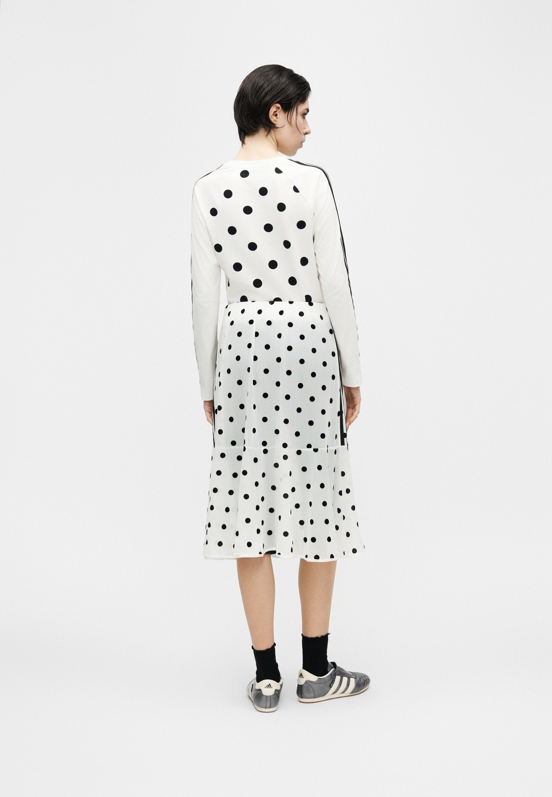 POLKA DOT SKIRT - A-line skirt - off-white