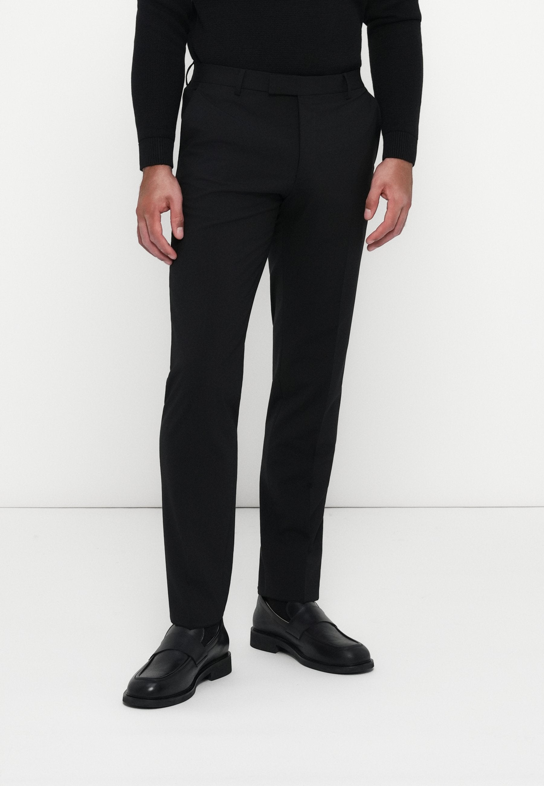 LEON - Trousers - black