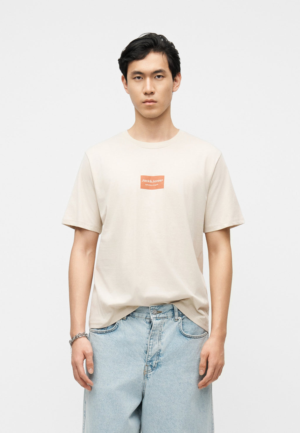 JJFRANK TEE CREW NECK 3 PACK - Basic T-shirt - vetiver/monbeam/navy blazer