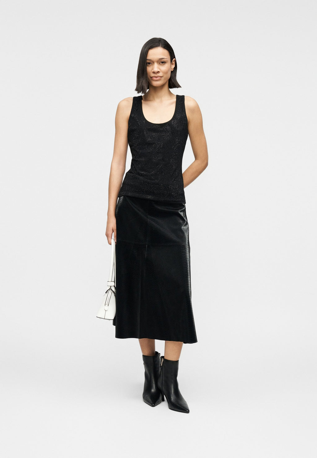 SL ALLOVER TANK - Top - jet black