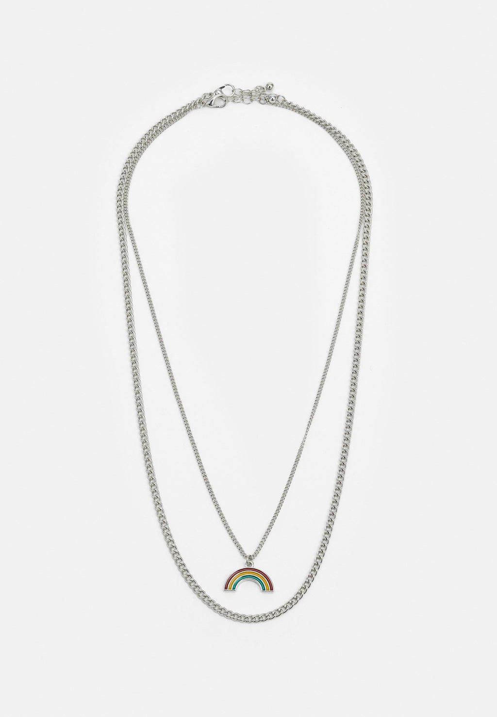 JACPRIDE NECKLACE UNISEX 2 PACK - Necklace - silver/coloured/birch
