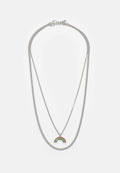 JACPRIDE NECKLACE UNISEX 2 PACK - Necklace - silver/coloured/birch