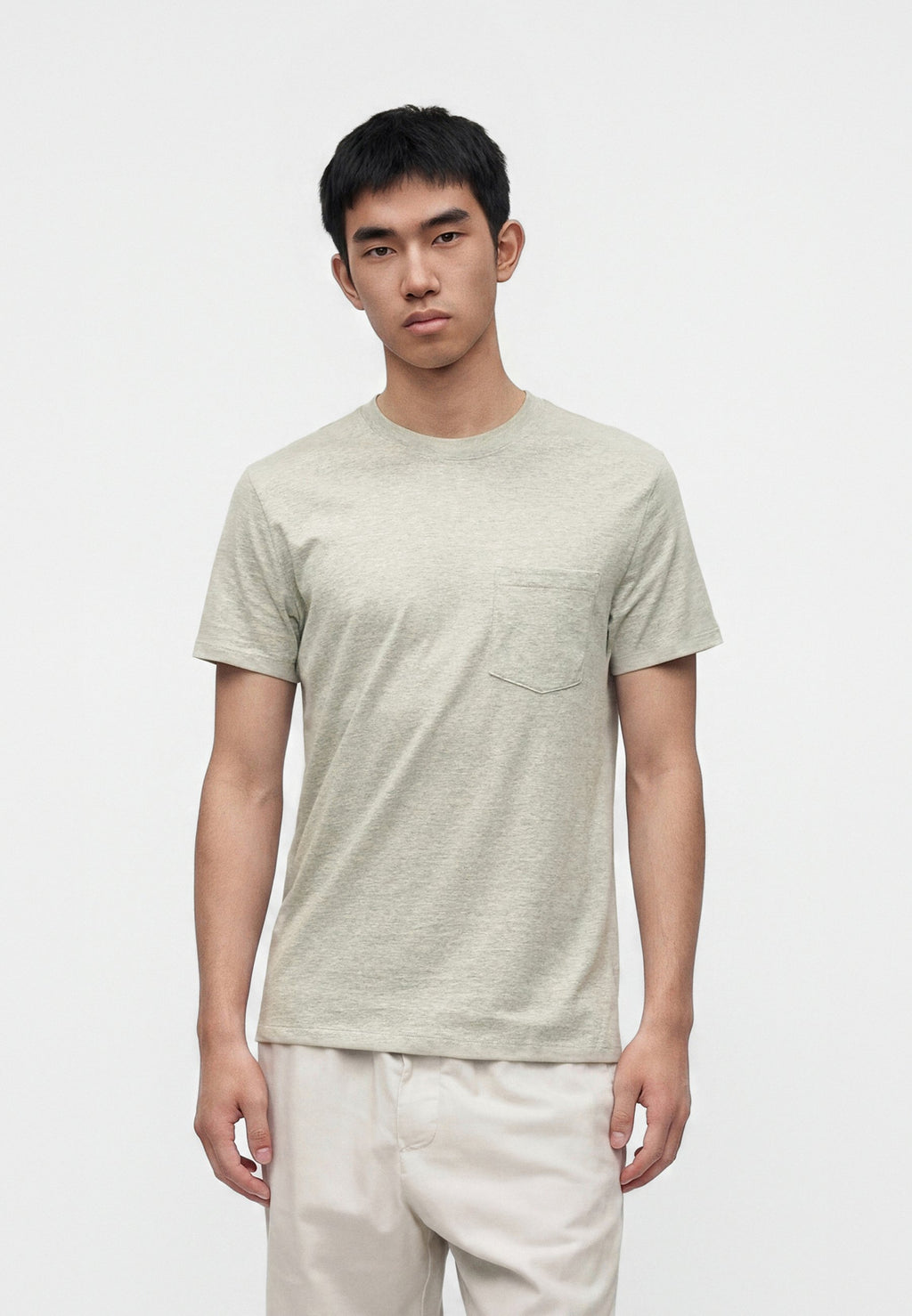 EVERYDAY POCKET TEE - Basic T-shirt - grey