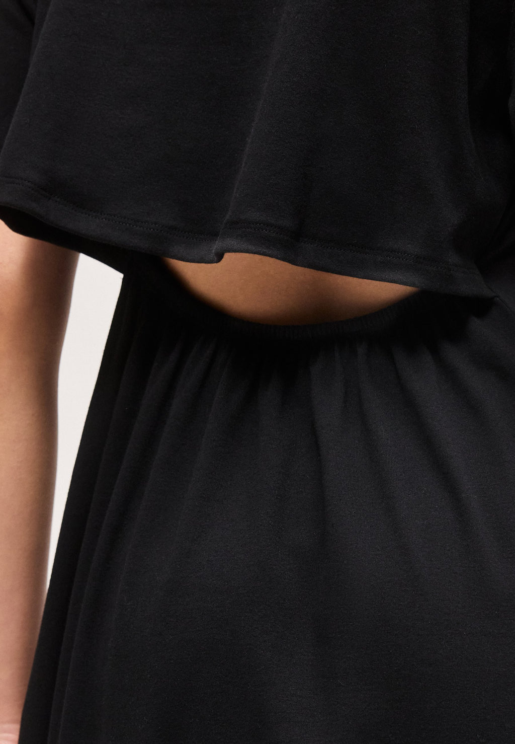 LOGO DRESS - Jersey dress - black