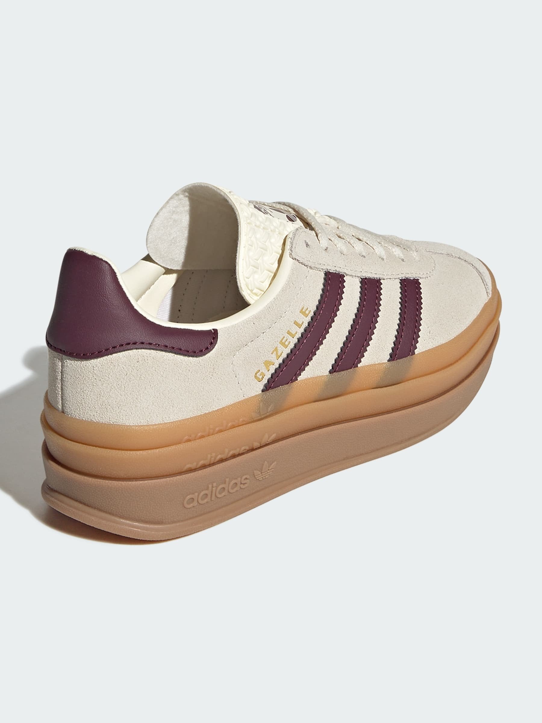GAZELLE BOLD J UNISEX - Trainers - cream white maroon gold met