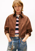 TOMMY BADGE WATER REPELLENT TWILL JACKET - Summer jacket - chicory roast