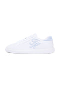 BASKETS HILFIGER ICON LEATHER LOGO EMBROIDERY COURT - Baskets - white/breezy blue