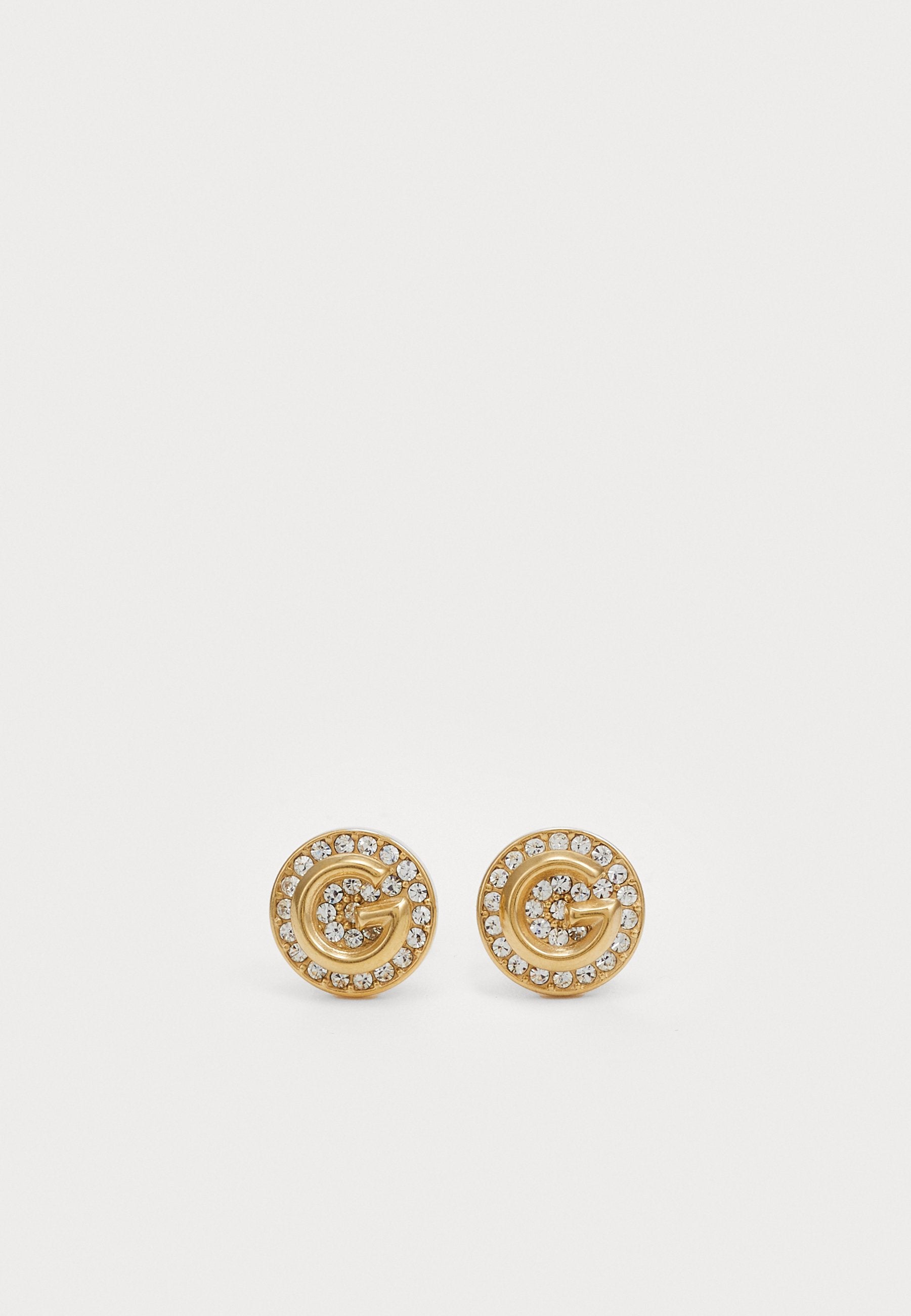 Earrings - yellow gold-coloured