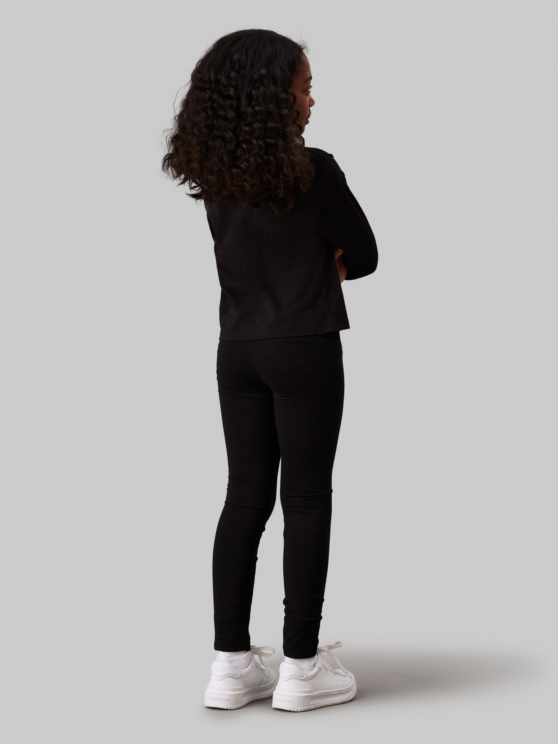 LOGO - Leggings - Trousers - black