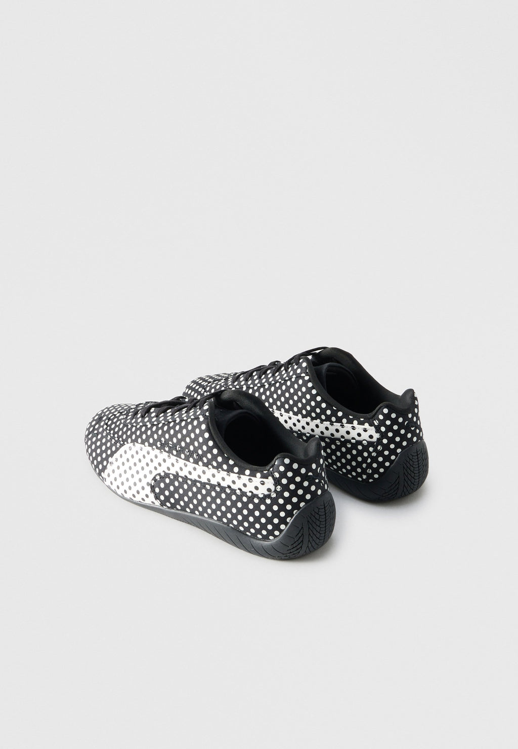 X SUPER YAYA SPEEDCAT POLKADOT I UNISEX - Spor Ayakkabı - black/white