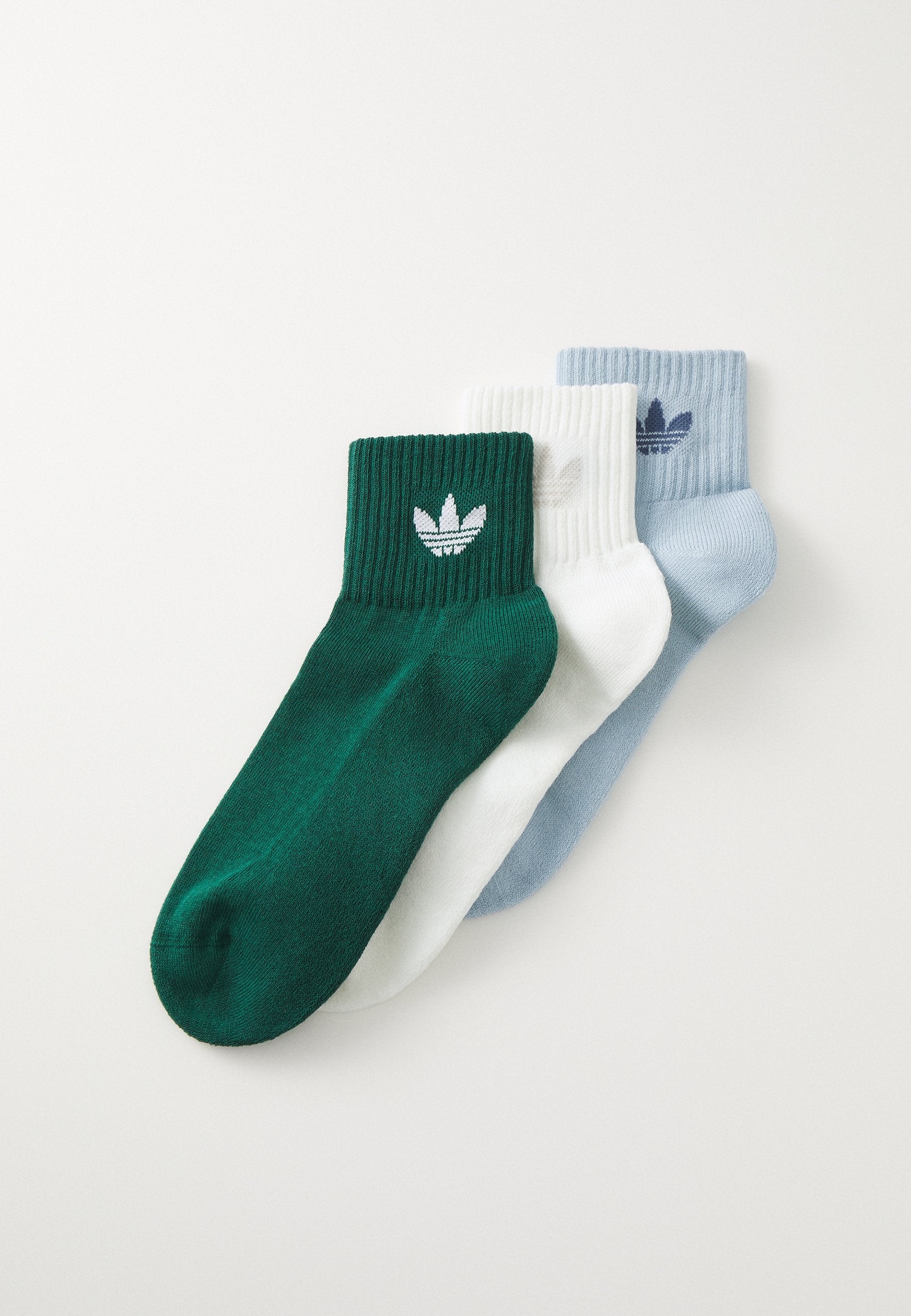 1/4 3PACK - Socks - off white/collegiate green/wonder blue