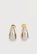 VIVA SOLEIL - Boucles d'oreilles - doré jaune/blanc