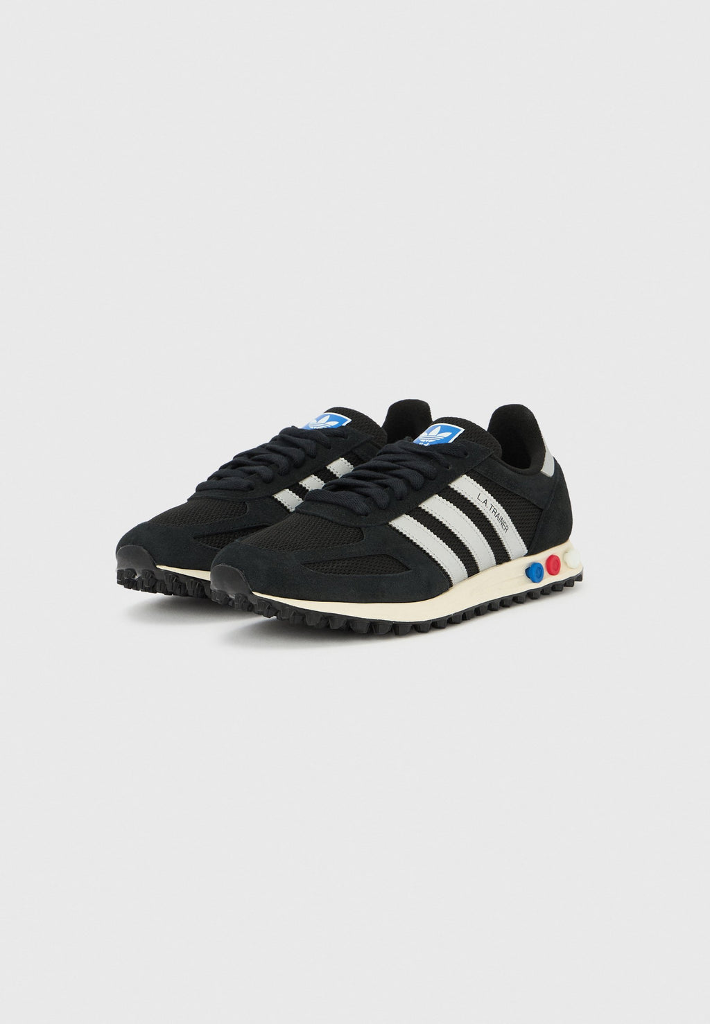 LA TRAINER OG UNISEX - Baskets basses - core black/silver-coloured/off white