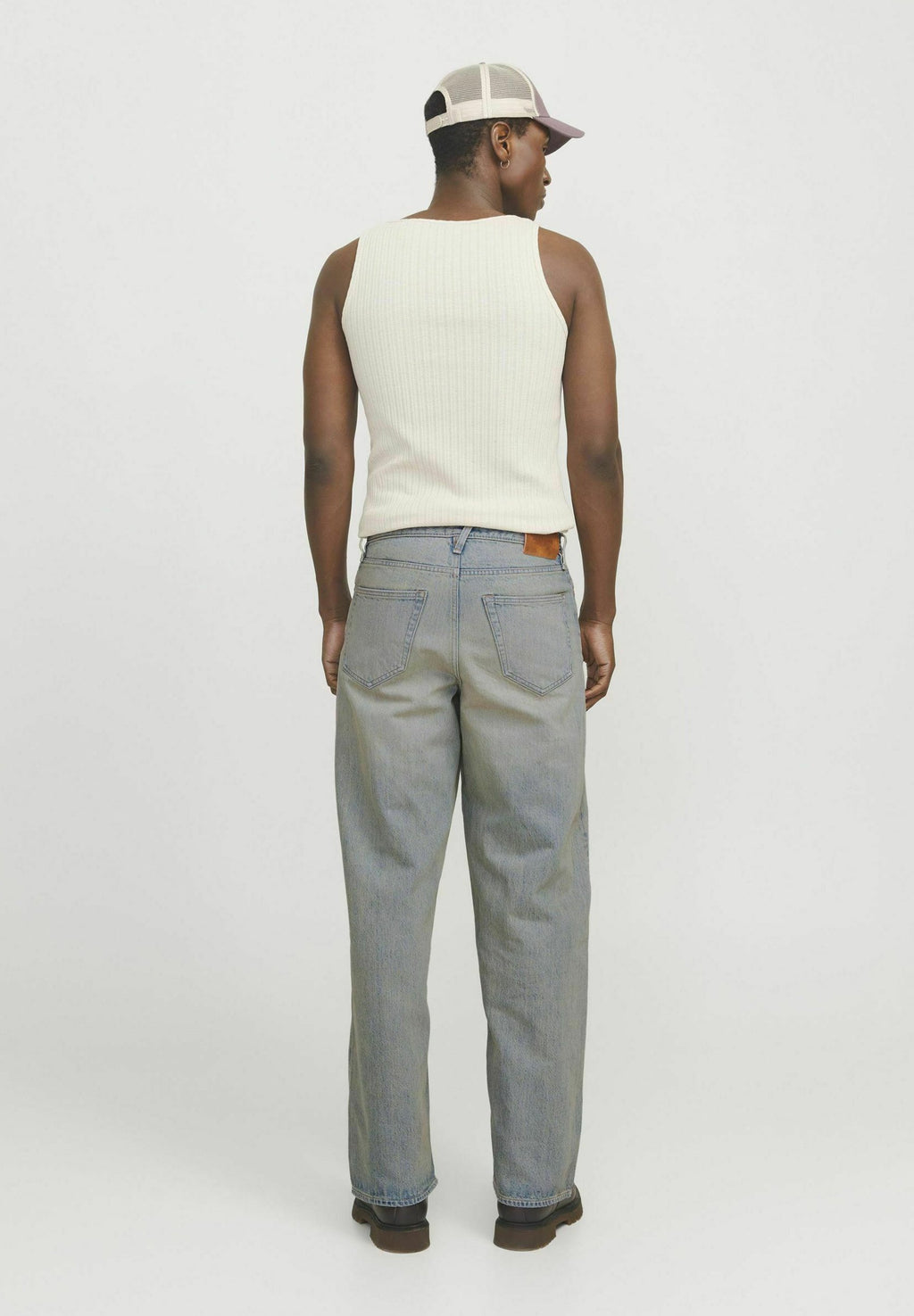Wide fit JJIDAVE JJCOOPER AM 888 NOOS - Baggy Jeans - blue denim
