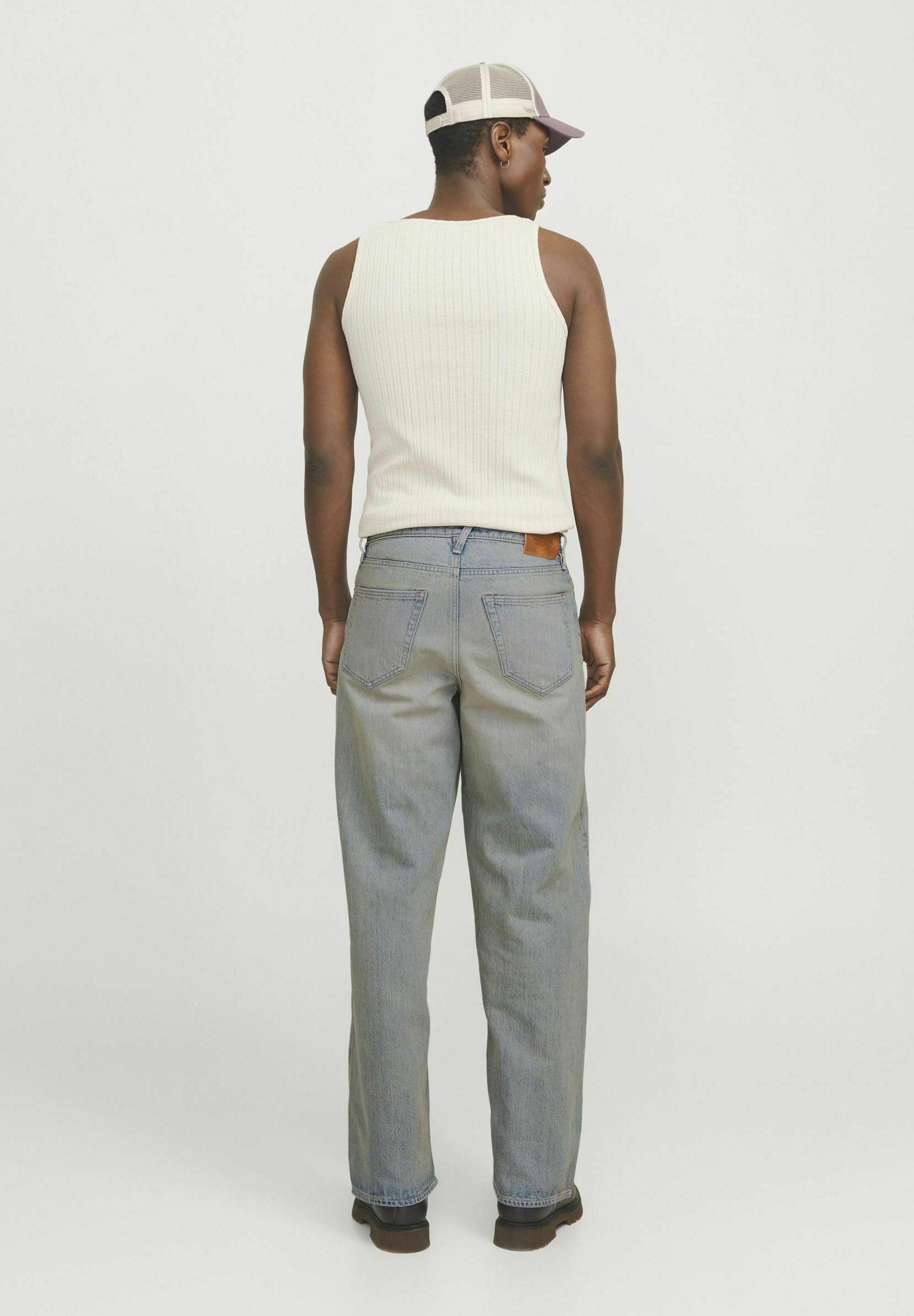 Wide fit JJIDAVE JJCOOPER AM 888 NOOS - Baggy Jeans - blue denim