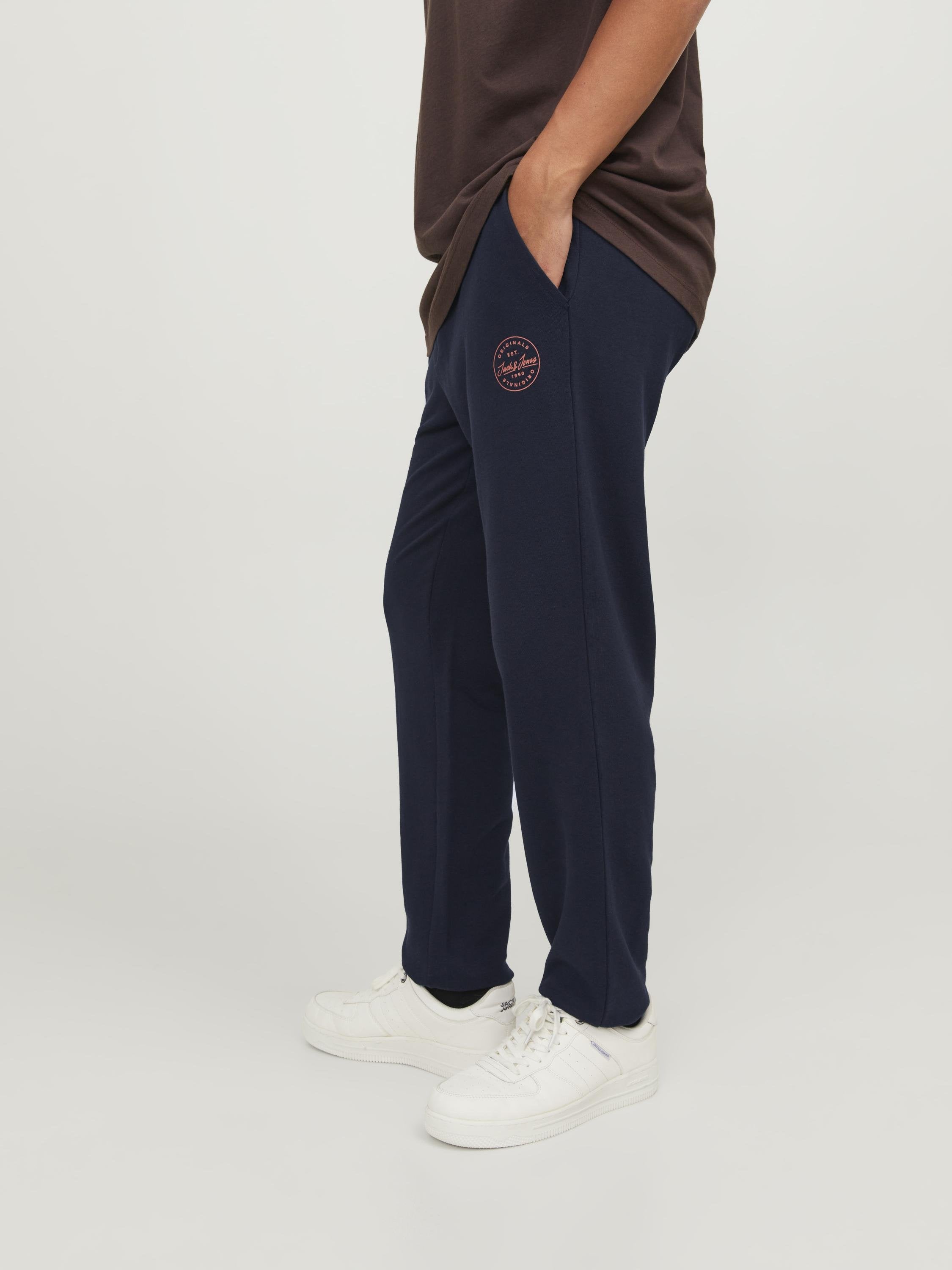 JJIGORDON JJSHARK - Tracksuit bottoms - navy blazer