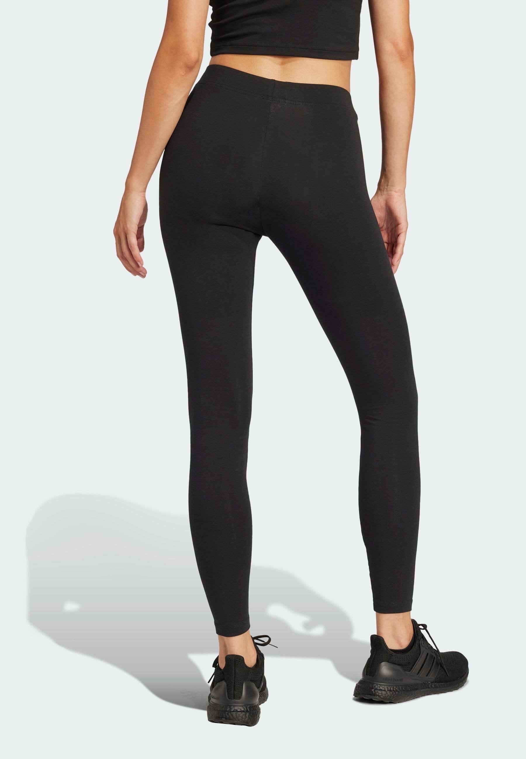 ESSENTIALS LINEAR - Leggings - black/white
