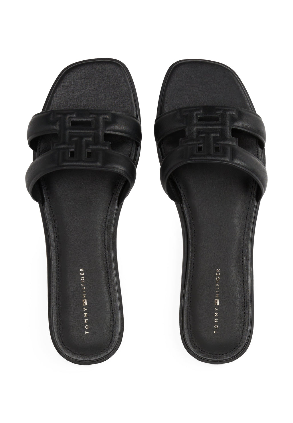 LOGO STRAP  - Mules - black