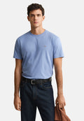 T-SHIRT REG SHIELD MANCHES COURTES - T-shirt basique - denim délavé