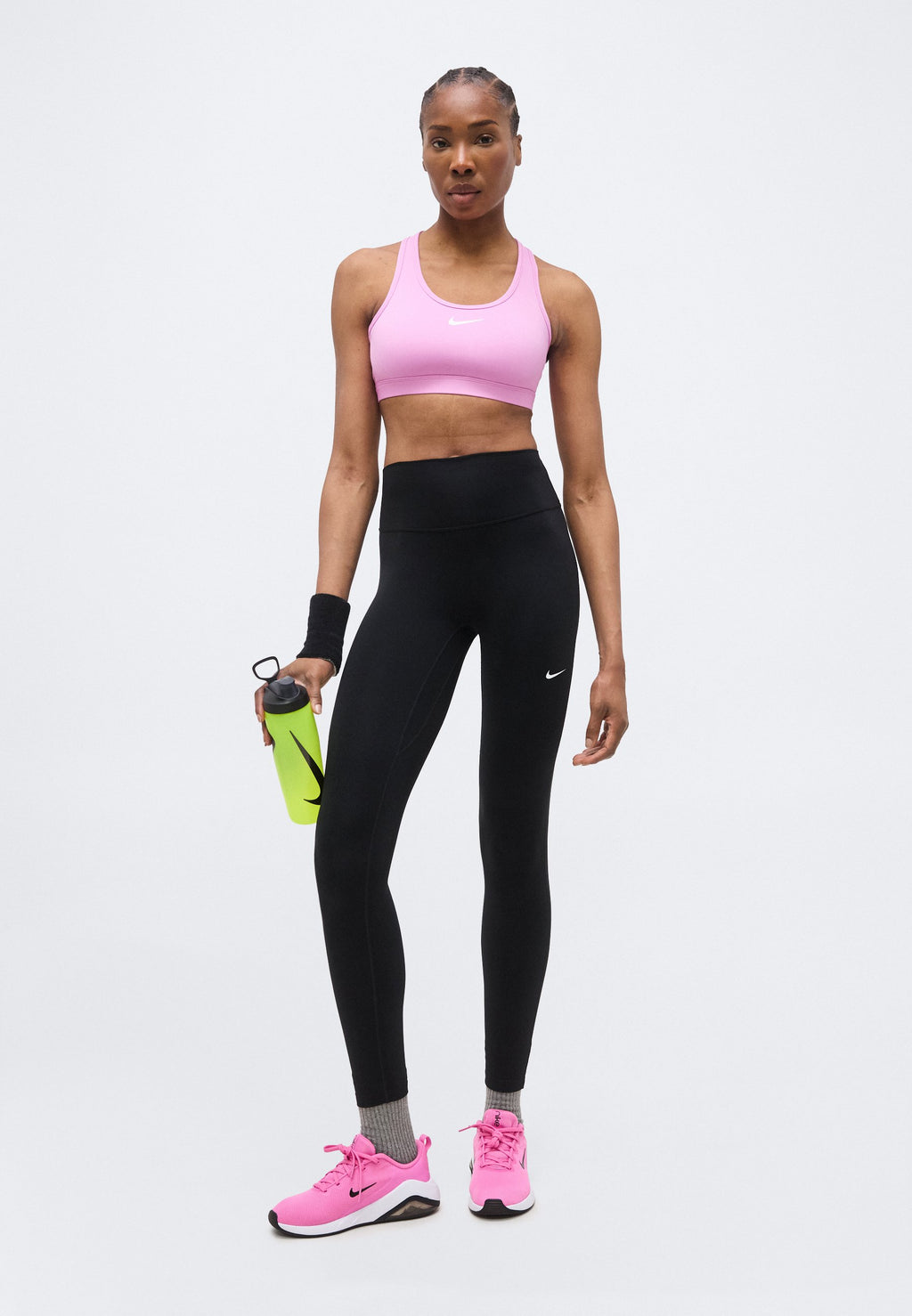 BRA - Medium support sports bra - light magenta/white