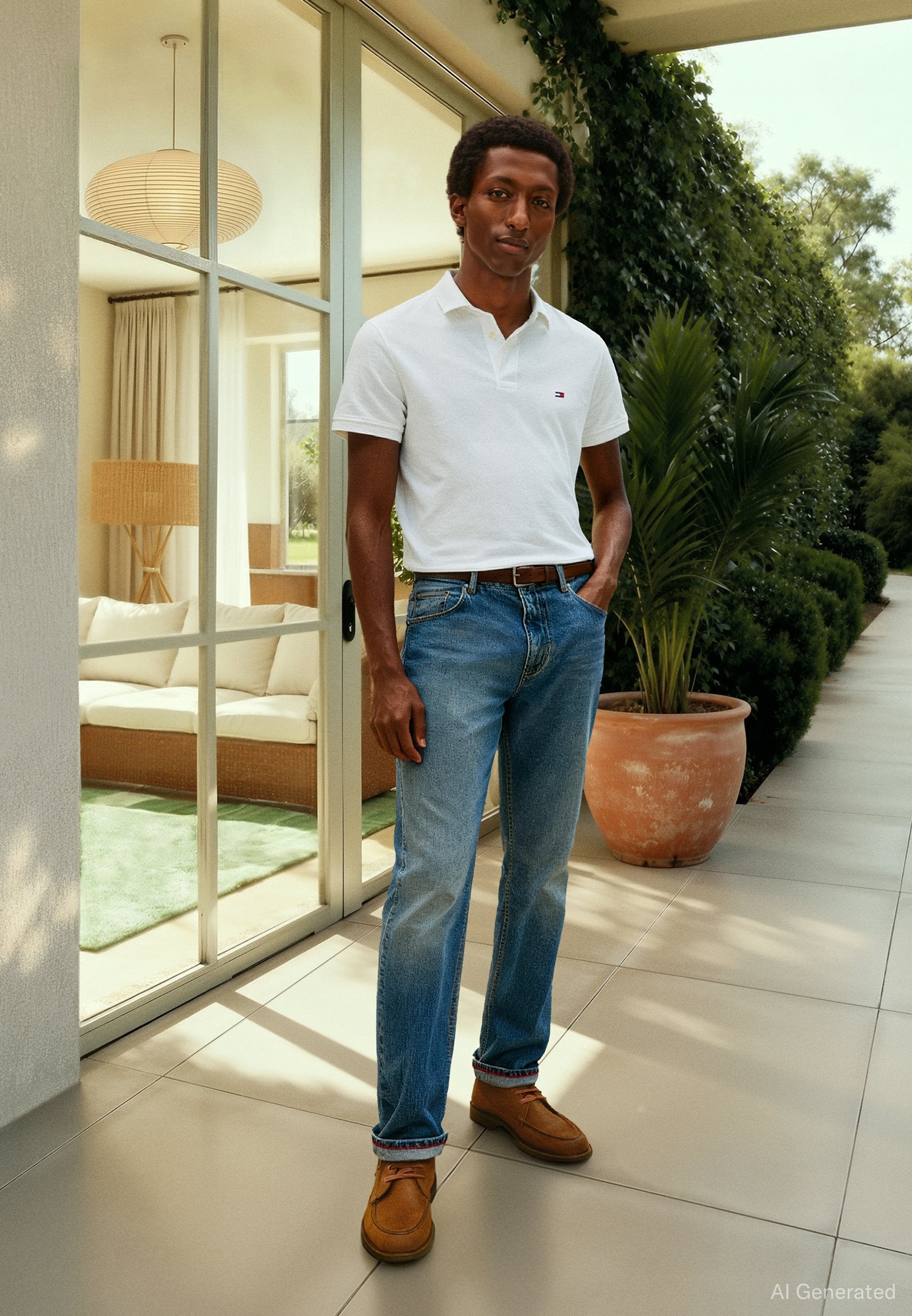 Polo shirt - white
