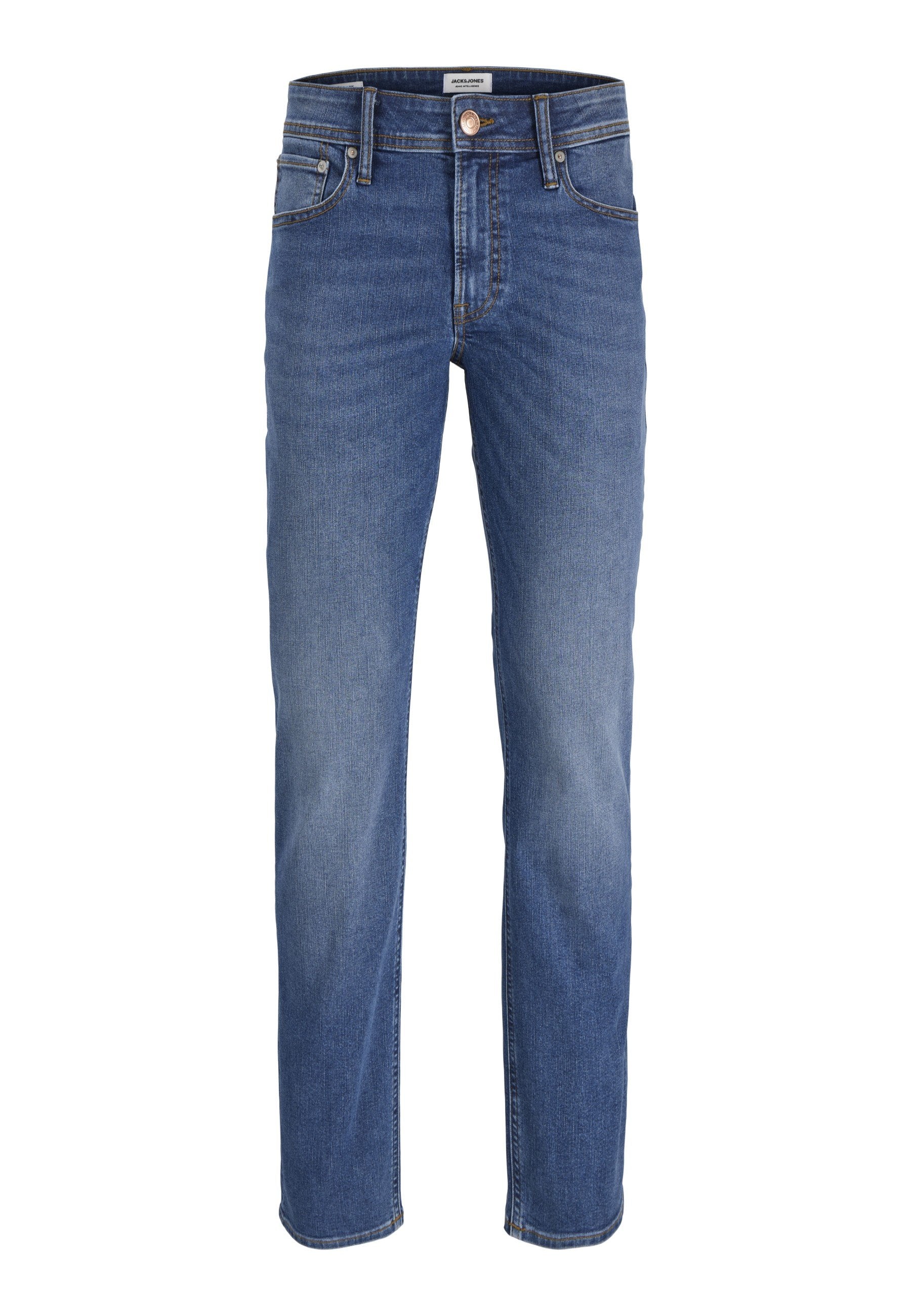 Regular fit JJICLARK JJBASIC SQ 223 NOOS - Straight leg jeans - blue denim