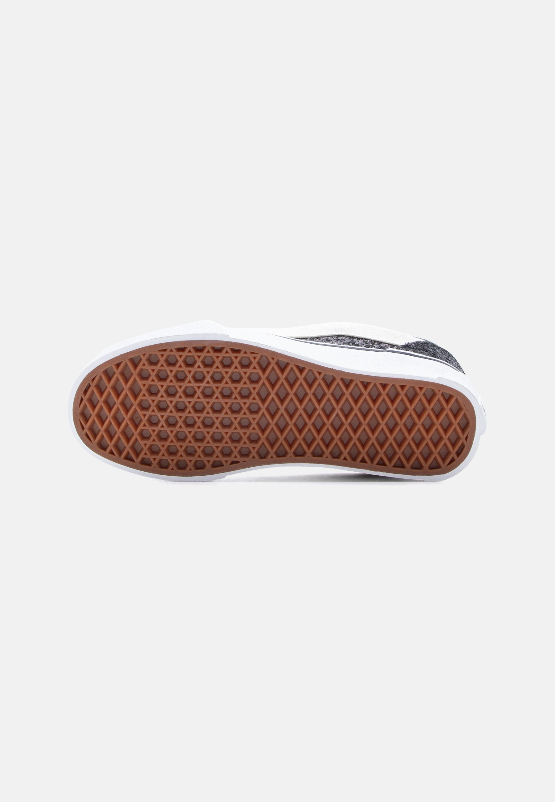 KNU SKOOL - Trainers - glitter black/white