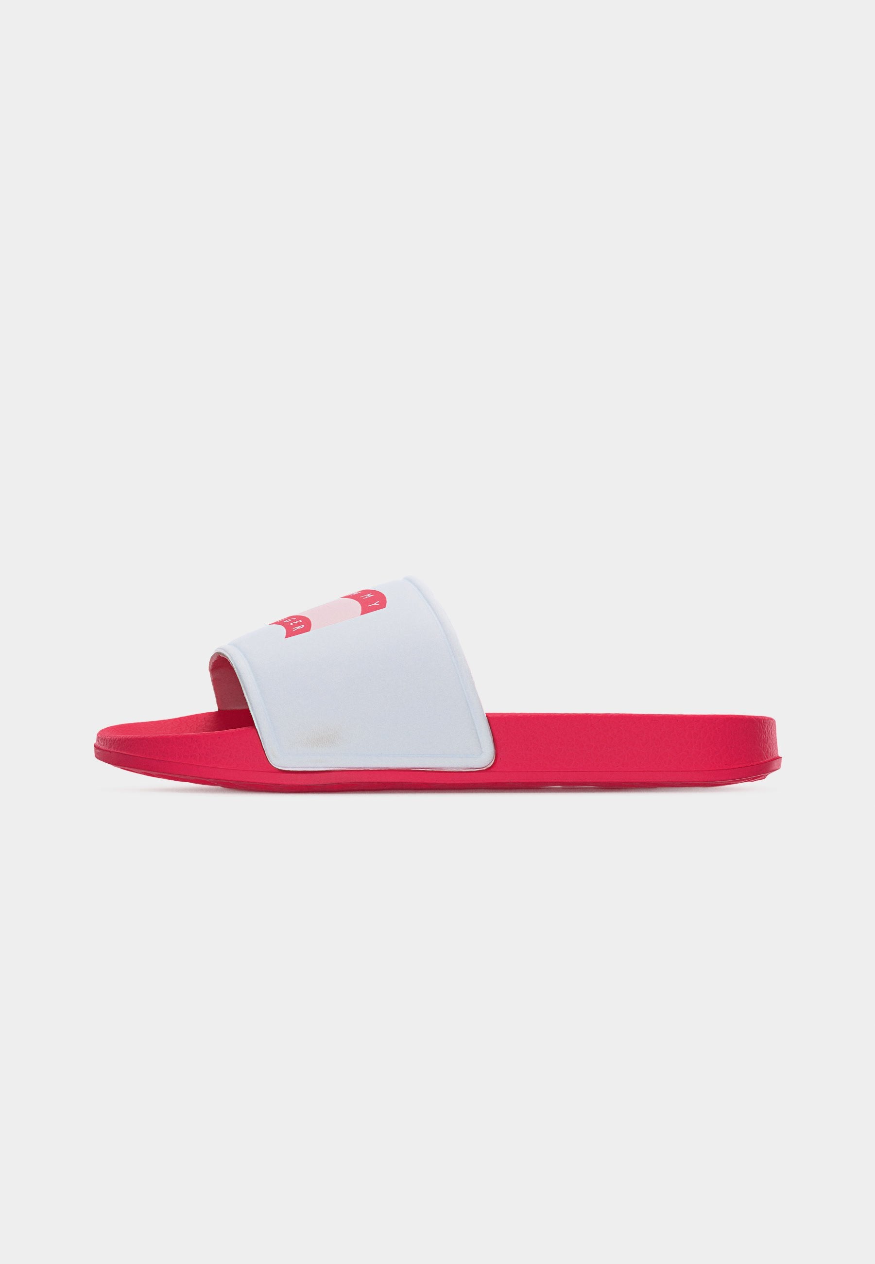 DAMIAN - Slippers - white/fuchsia