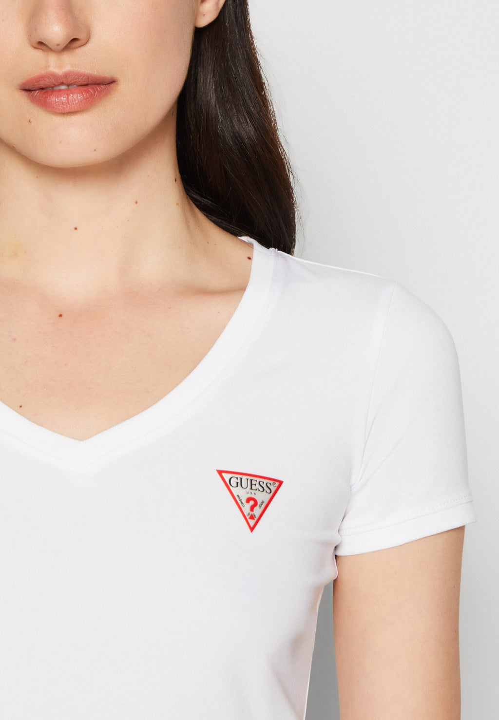 MINI TRIANGLE TEE - Basic T-shirt - pure white