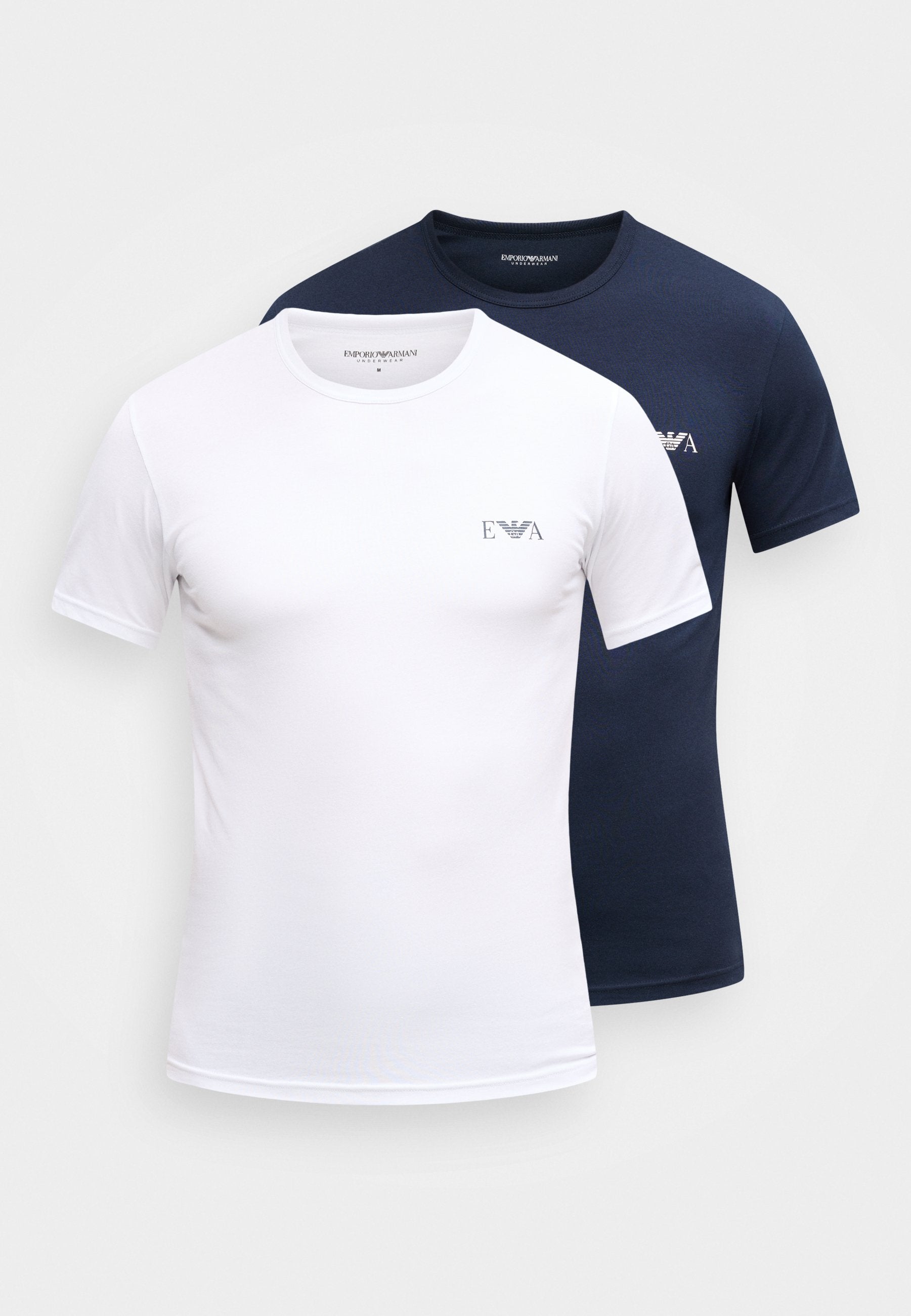 BOLD MONOGRAM PARTE ALTA CREW NECK 2 PACK - Undershirt - white/blue