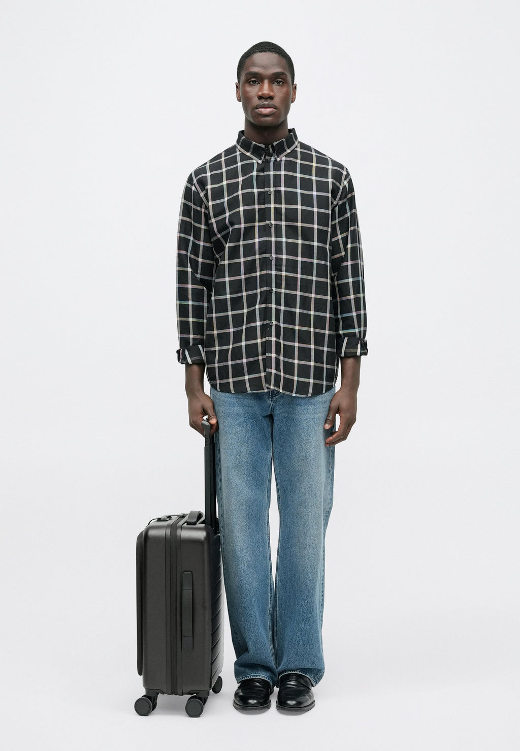 TROLLEY - Wheeled suitcase - ebony