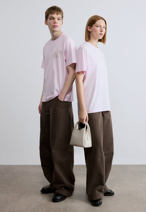 20S ROSES GRAPHIC TEE UNISEX - Print T-shirt - pearly pink