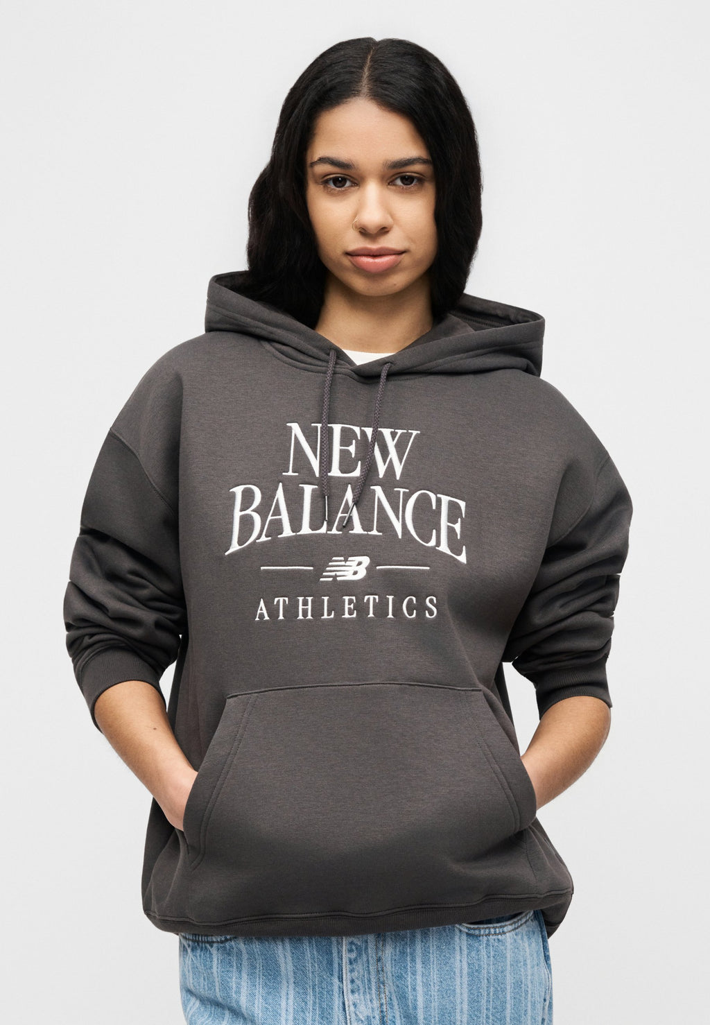 LINEAR HERITAGE HOODIE - Hoodie - faded black