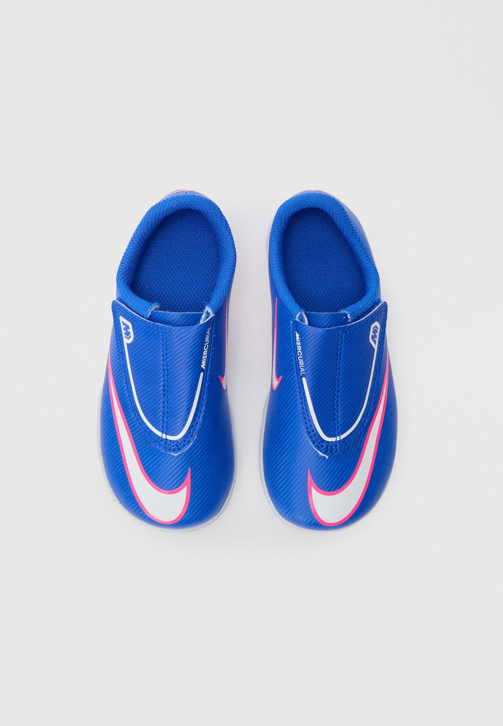 JR MERCURIAL VAPOR 16 CLUB TF PS VELCRO UNISEX - Halı Saha Kramponu - racer blue/white