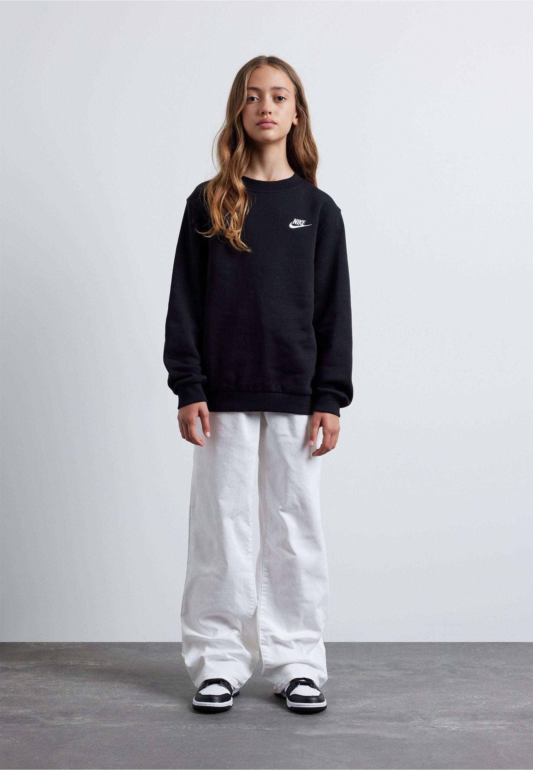 CLUB CREW UNISEX - Sweatshirt - black/white