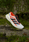 AGRAVIC LITE - Trail running shoes - footwear white/core black/impact orange