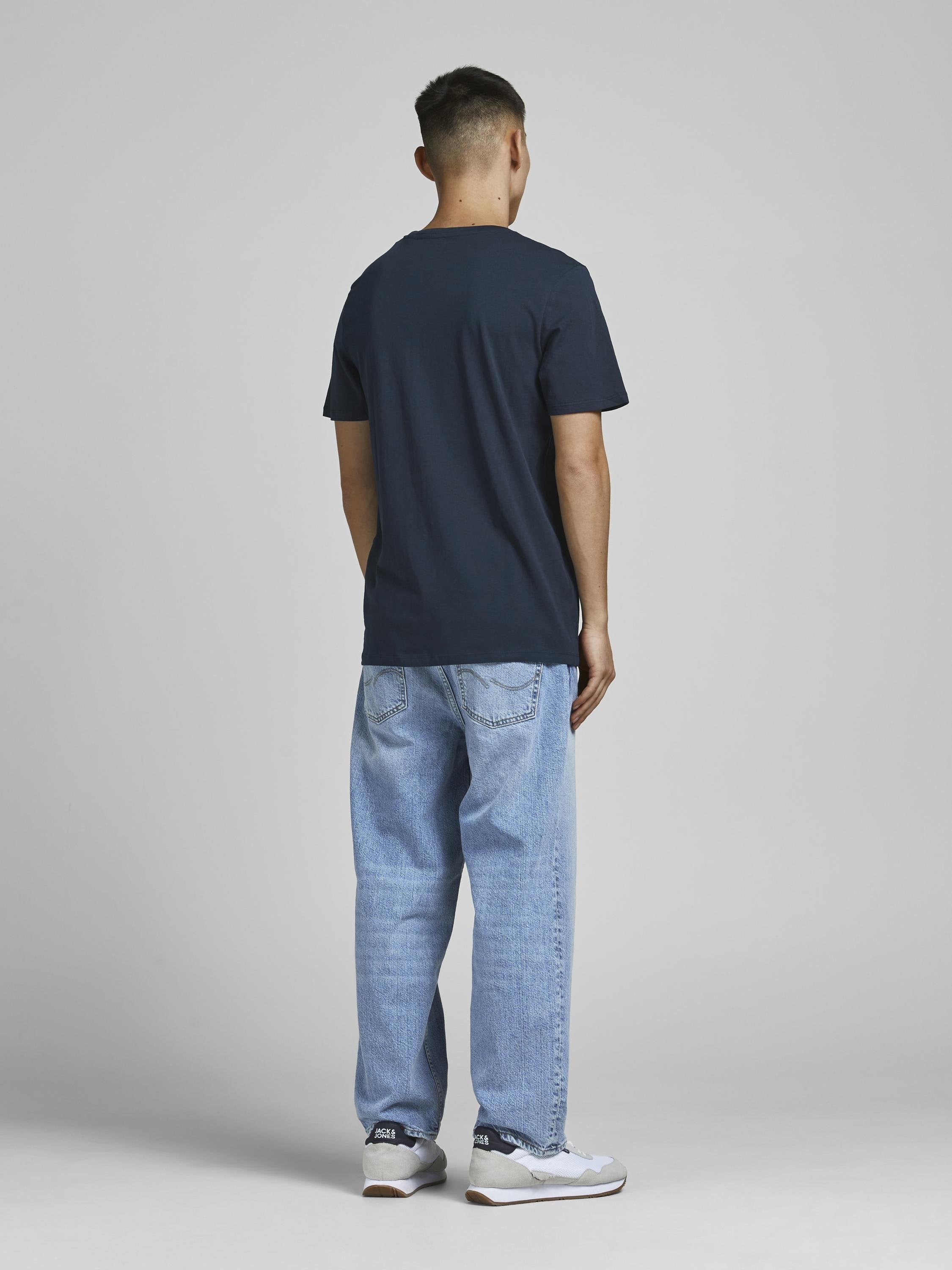JJECORP LOGO TEE SS CREW NECK NOOS - Print T-shirt - navy blazer