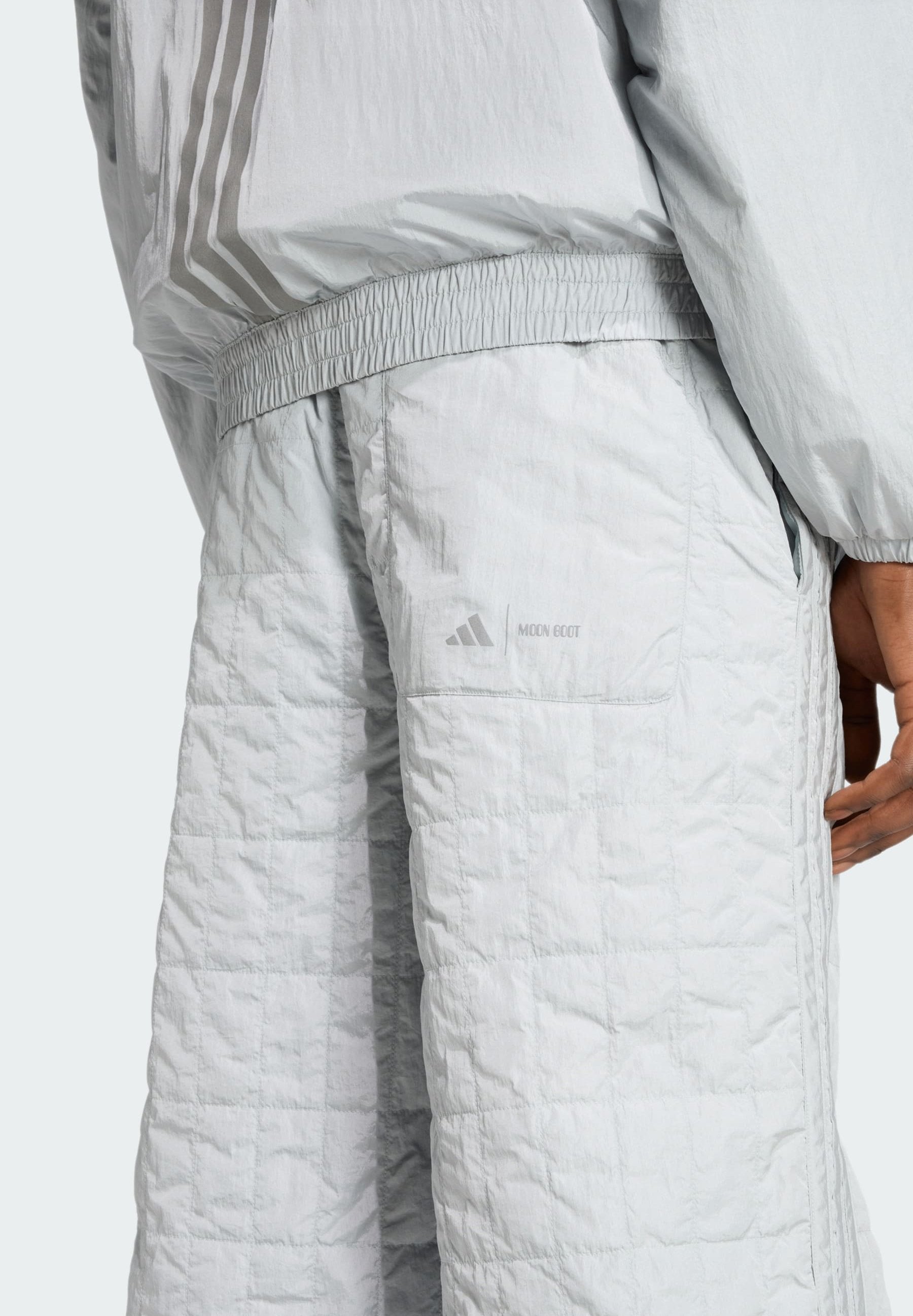 PADDED  M - Ski pants -  silver