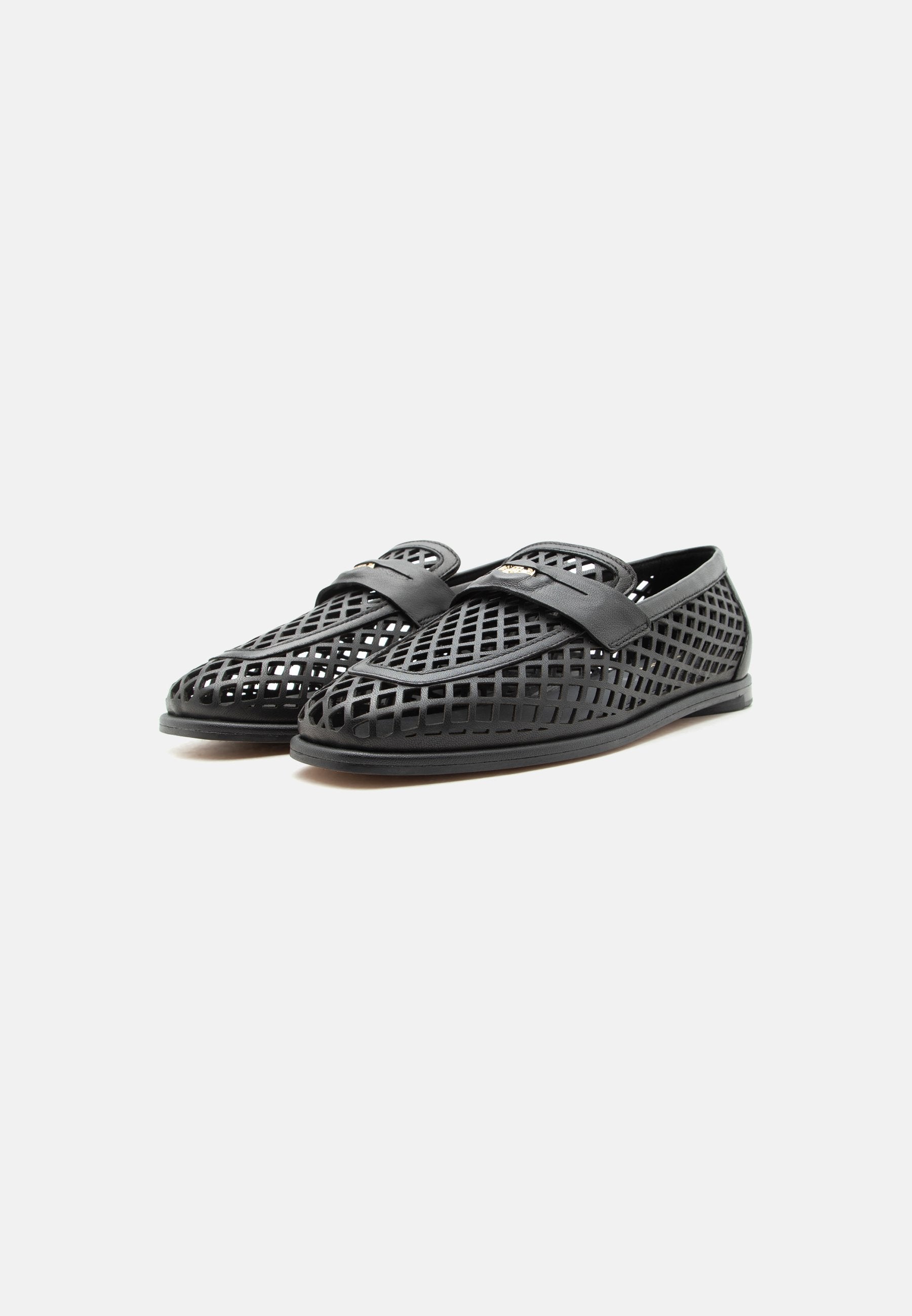 COIN LOAFER LASER CUT - Slip-ons - black