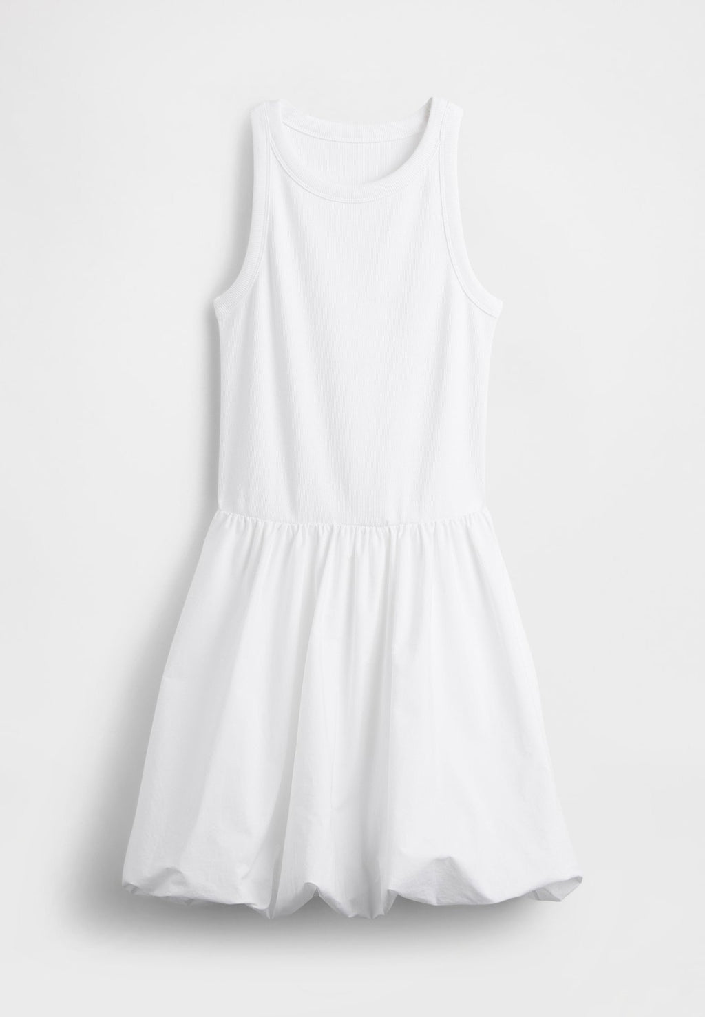 BUBBLE MIXED MEDIA - Day dress - optic white