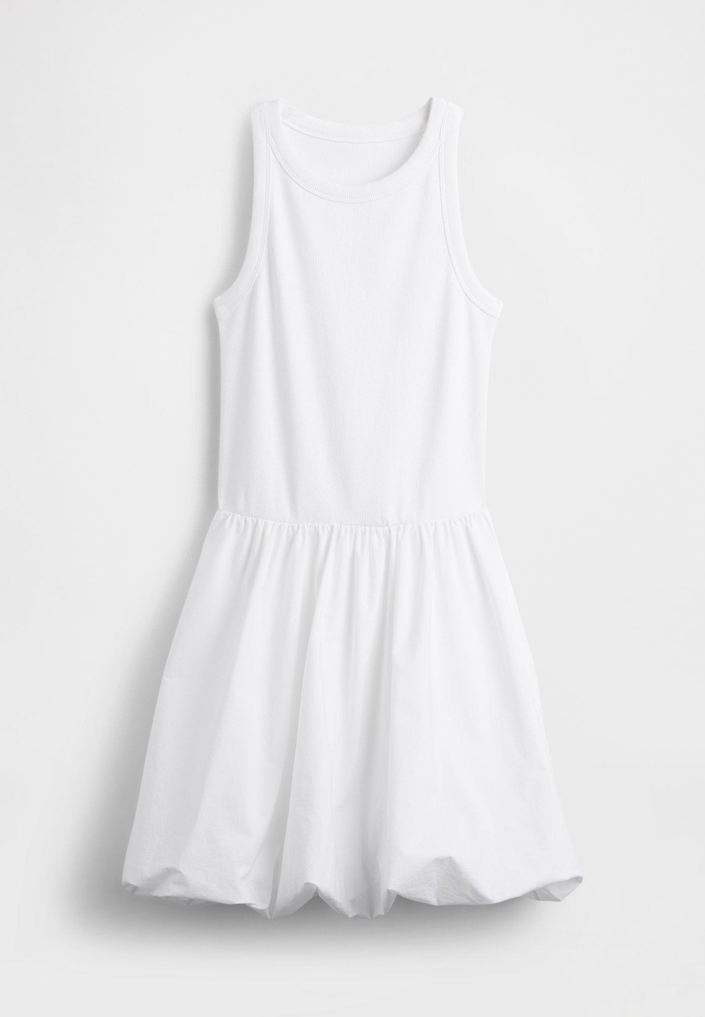 BUBBLE MIXED MEDIA - Day dress - optic white
