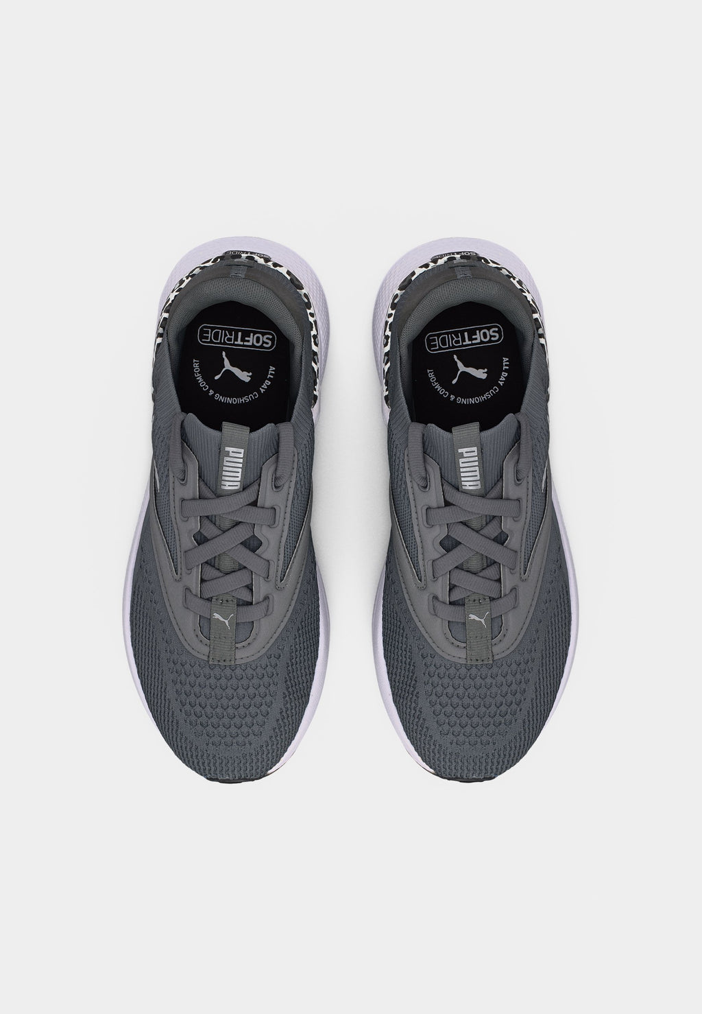 SOFTRIDE MAYVE ANIMAL - Road running shoes - cool dark gray/black/silver-coloured