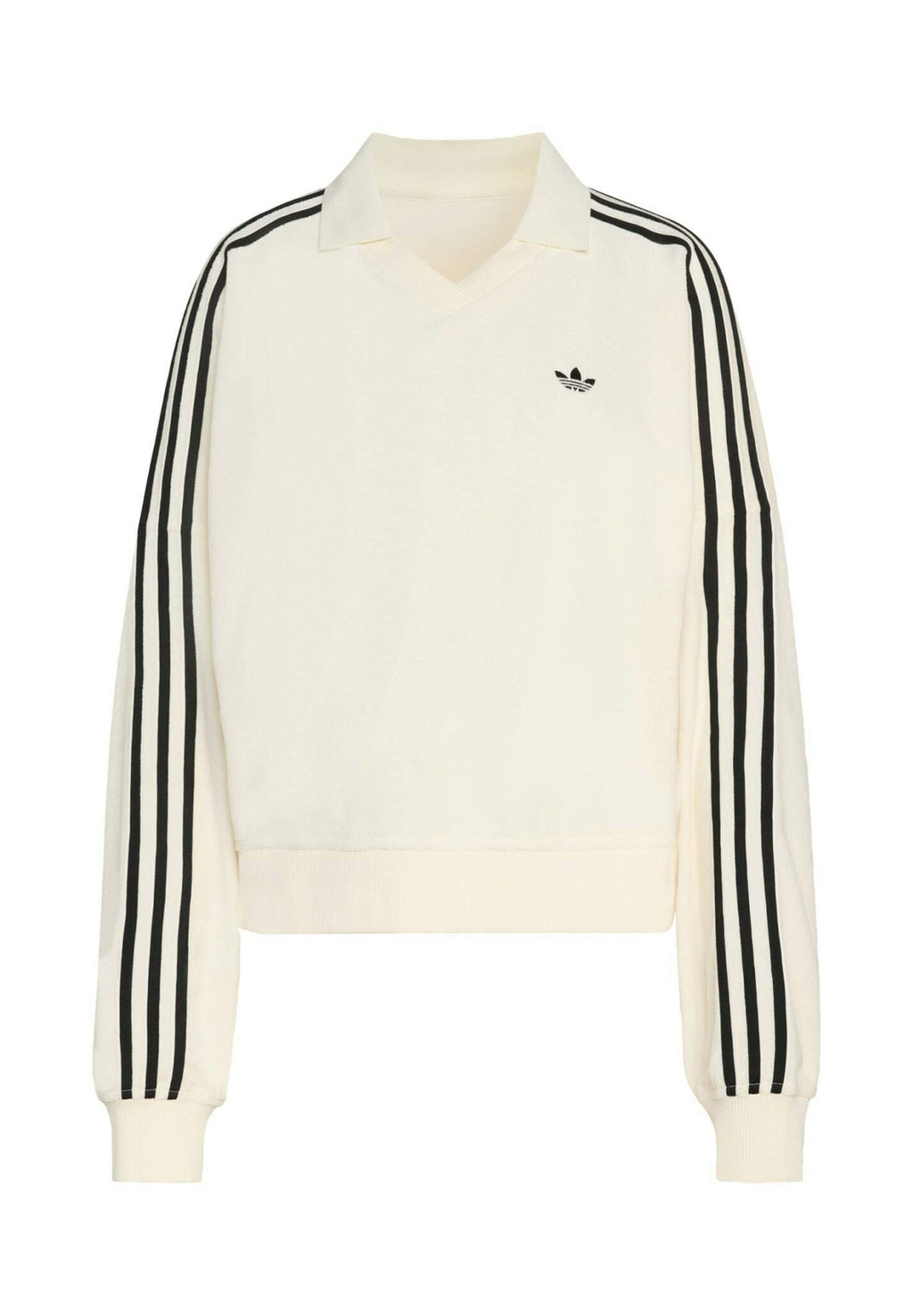 V NECK LONG SLEEVES - Sweatshirt - off white