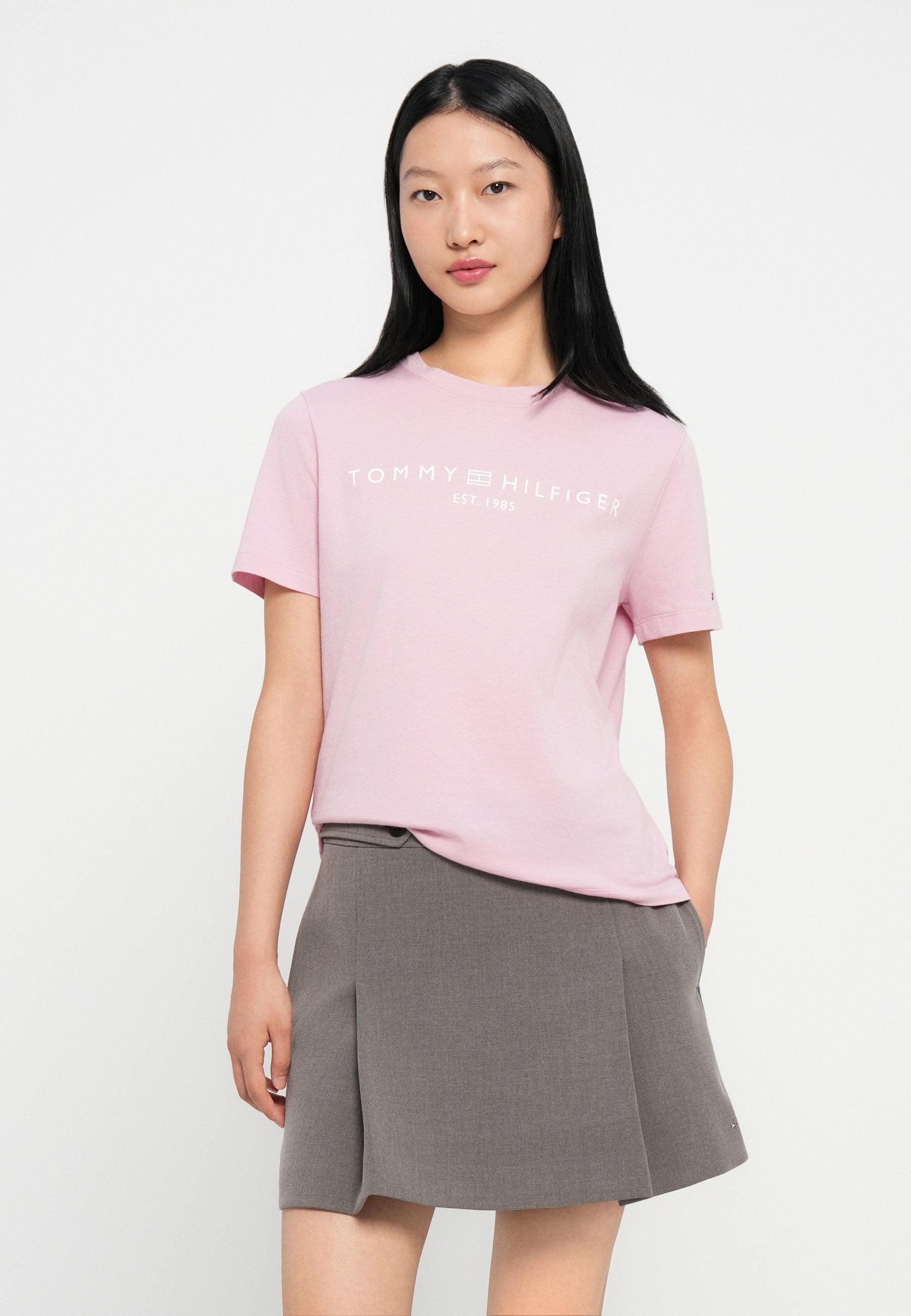 Print T-shirt - bonita pink