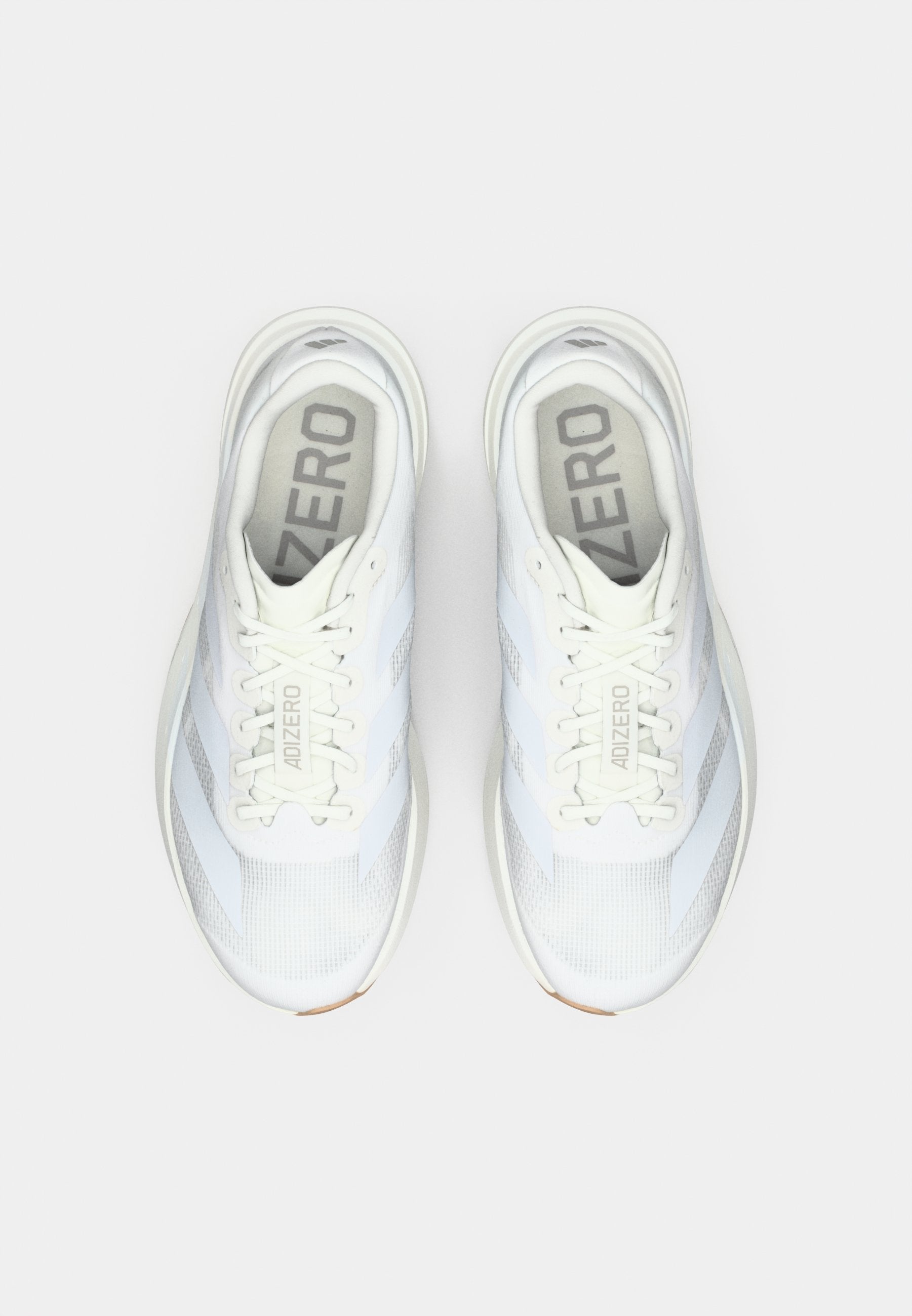 ADIZERO EVO SL M - Trainers - footwear white/warm sandstone