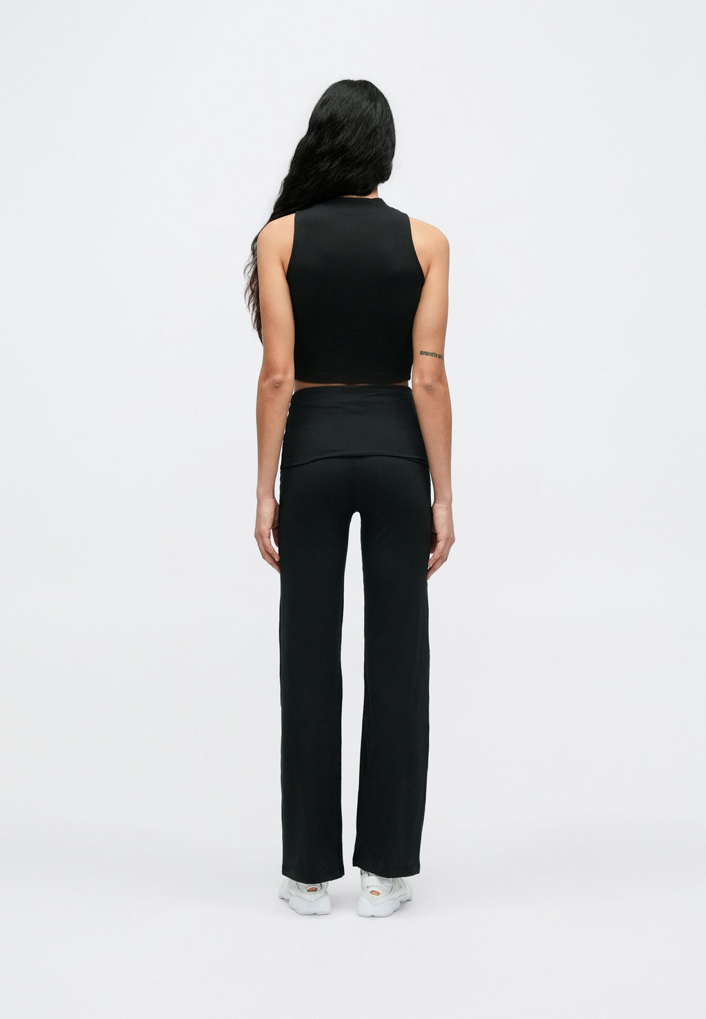 FLARED PANT - Tracksuit bottoms - black