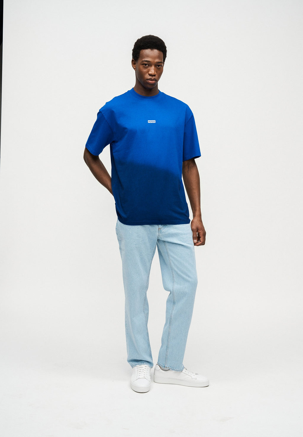 NALONO - Print T-shirt - blue