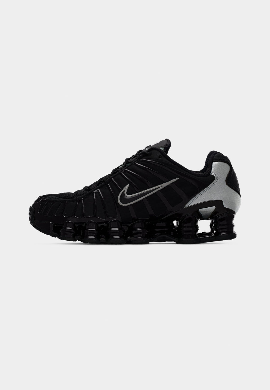 SHOX TL - أحذية رياضية - أسود/فضي معدني