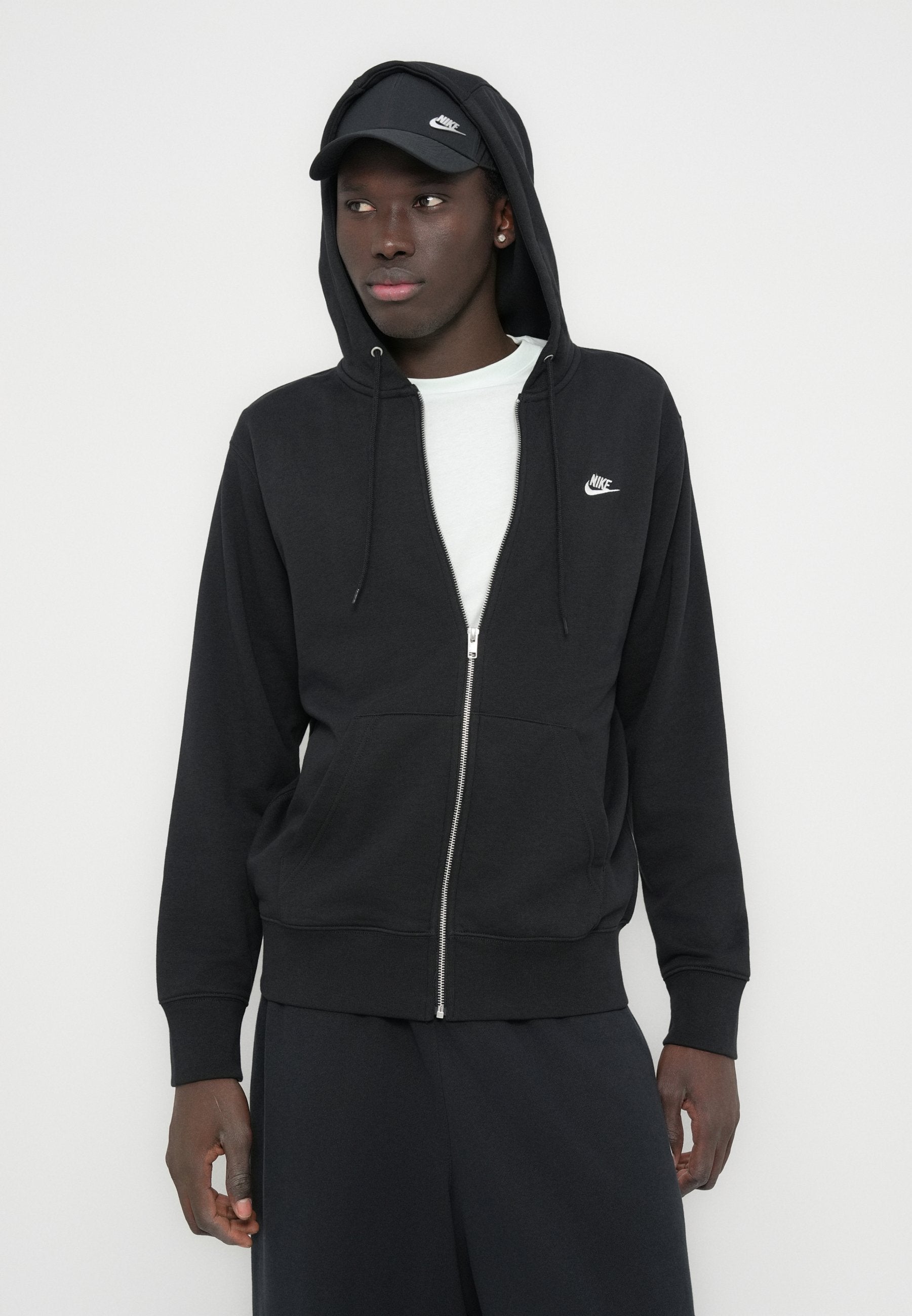 CLUB UNISEX - Zip-up sweatshirt - black