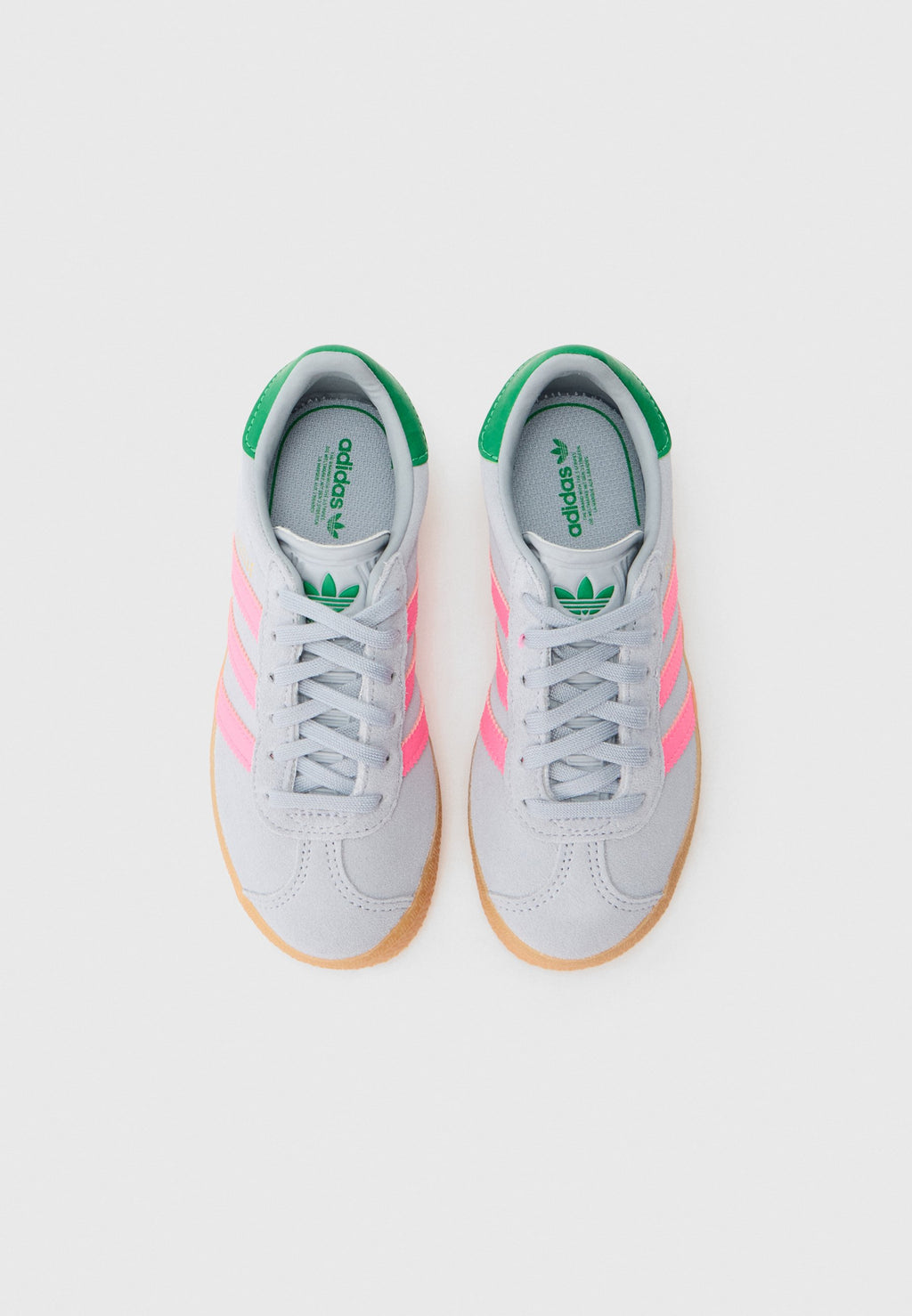 GAZELLE UNISEX - Trainers - silver-coloured/lucid pink/green